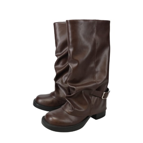 レディース　サイドベルトカバーブーツ（CECIL McBEE）