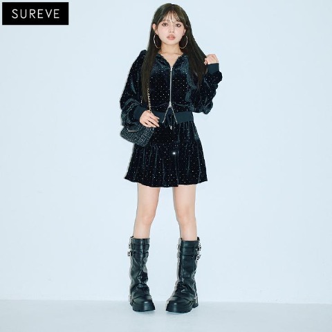 レディース　2ベルトジップカバーブーツ（SUREVE）
