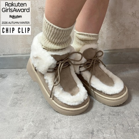 レディース　軽量ボアブーツ（CHIP CLIP）