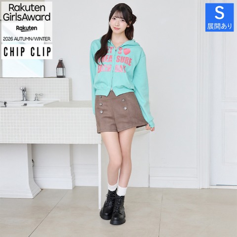 レディース　レースアップショートブーツ（CHIP CLIP）