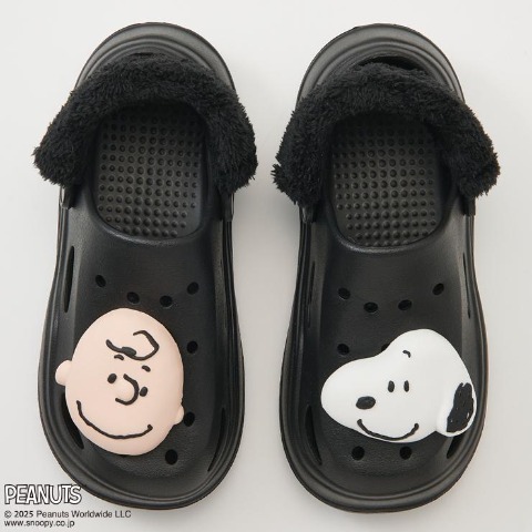 レディース　ボアEVAサンダル（PEANUTS）