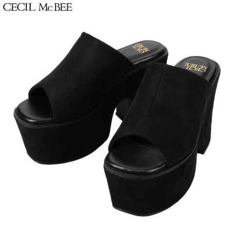 レディース　1枚甲厚底ヒールサンダル（CECIL McBEE）
