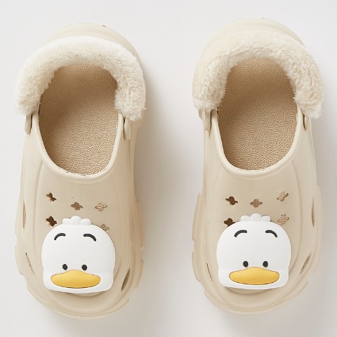 レディース　ボアベルト付EVAサンダル（あひるのペックル）