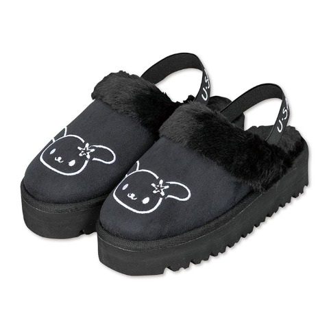 レディース　バックバンド付ボアサンダル（ウサハナ）