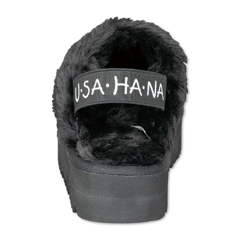 レディース　バックバンド付ボアサンダル（ウサハナ）