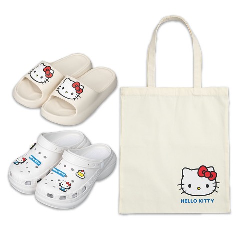 レディース　サンリオキャラクターズハッピーバッグ3点セット（ハローキティ）