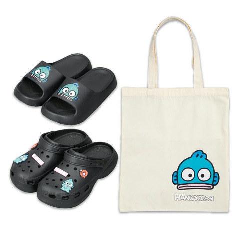 レディース　サンリオキャラクターズハッピーバッグ3点セット（ハンギョドン）