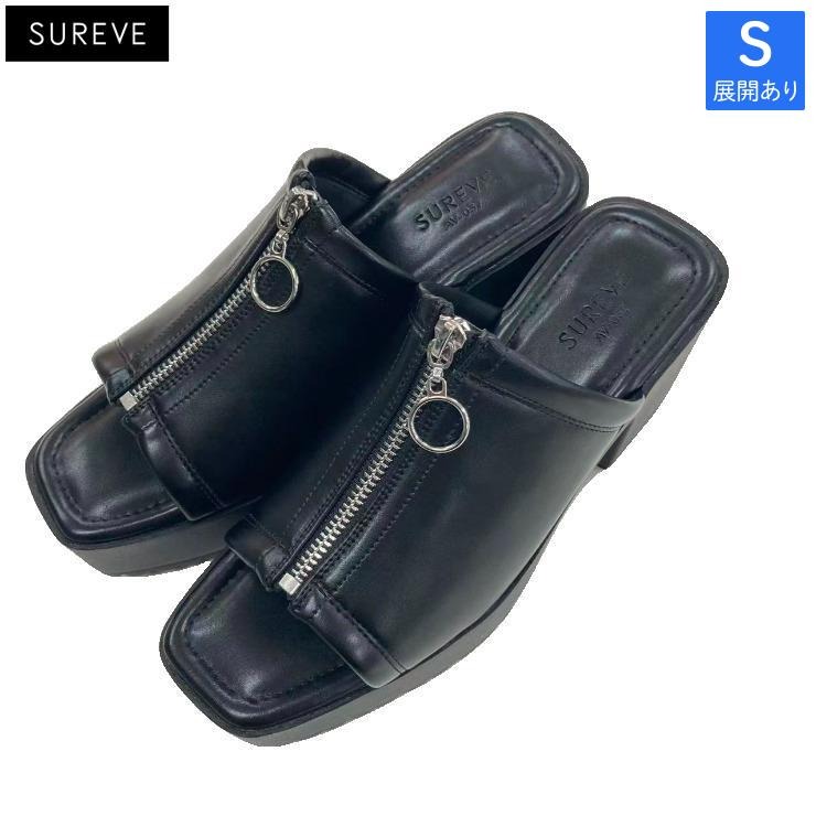 レディース【S～L】 センターZIP厚底サンダル（SUREVE） | アベイル