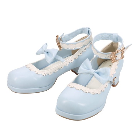 レディース【S～L】　リボンストームパンプス（CHIP CLIP×五月アイ）