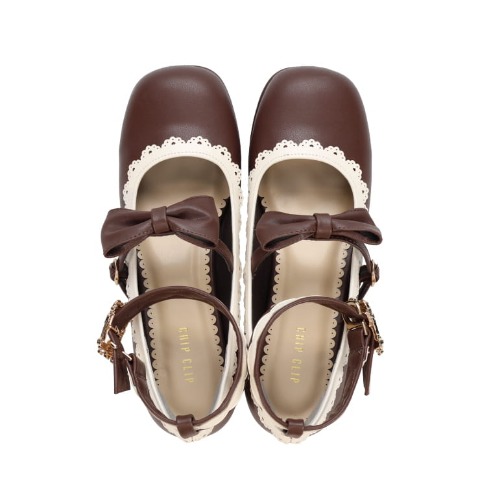 レディース【S～L】　リボンストームパンプス（CHIP CLIP×五月アイ）