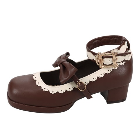 レディース【S～L】　リボンストームパンプス（CHIP CLIP×五月アイ）