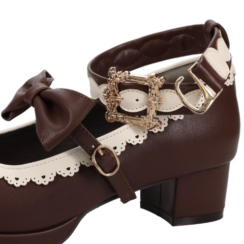 レディース【S～L】　リボンストームパンプス（CHIP CLIP×五月アイ）