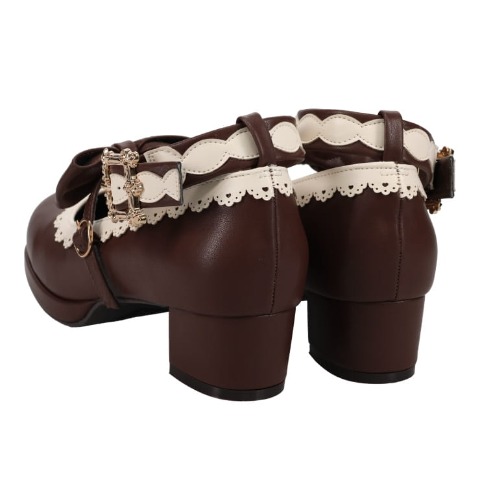 レディース【S～L】　リボンストームパンプス（CHIP CLIP×五月アイ）