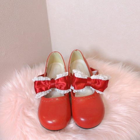 レディース【S～L】　ヒールリボンパンプス（まゆろん×majoretty）