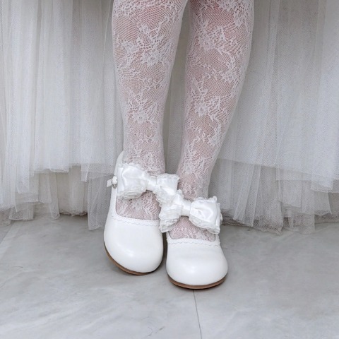 レディース【S～L】　ヒールリボンパンプス（まゆろん×majoretty）