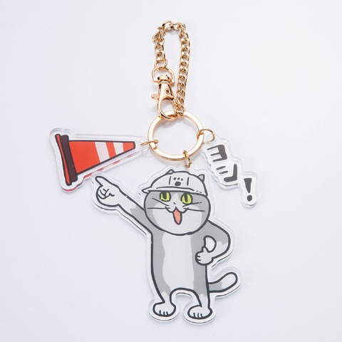 アクリルチャーム（仕事猫）