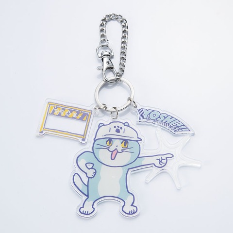 アクリルチャーム（仕事猫）