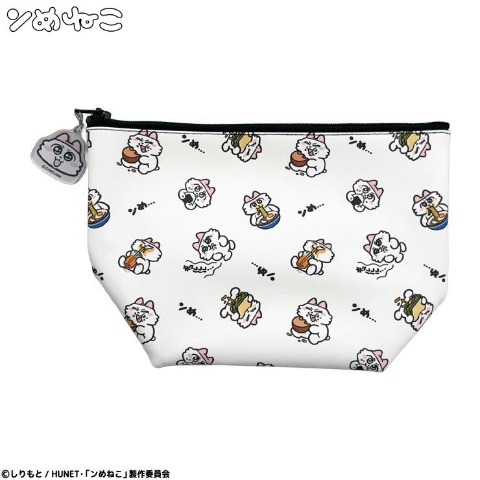 アクリルチャーム付ポーチ（ンめねこ）