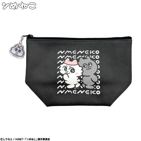アクリルチャーム付ポーチ（ンめねこ）
