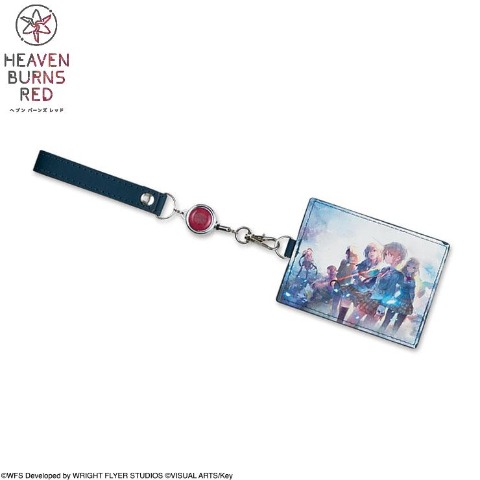 リール付パスケース（ヘブンバーンズレッド）