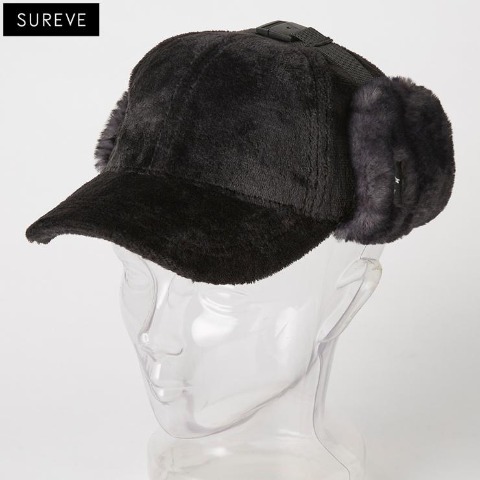 耳付キャップ（SUREVE） ブラック 213