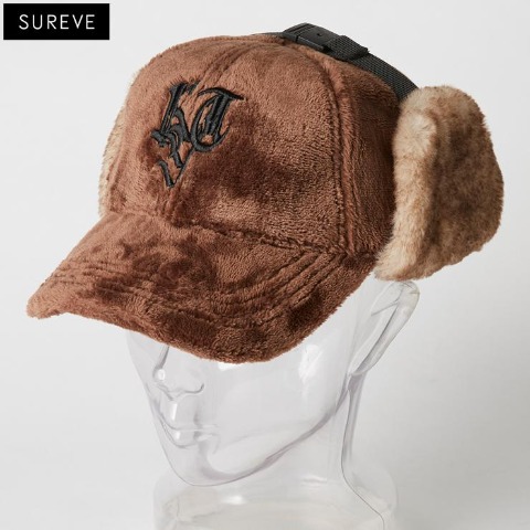 耳付キャップ（SUREVE） ブラウン 215