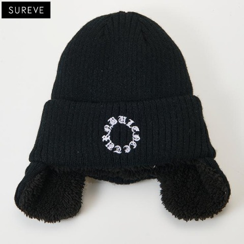 耳付ニットワッチ（SUREVE） ブラック 213