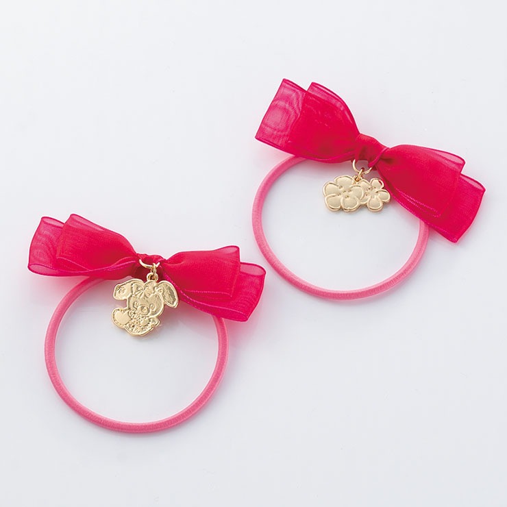 売り切れ‼︎ぼんぼんりぼん（ラメ）☆ハンドメイド ヘアゴム@kanaリボン