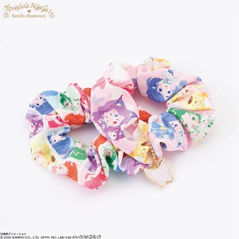 チャーム付シュシュ2点セット（Yes!プリキュア5 GoGo!×Sanrio characters）