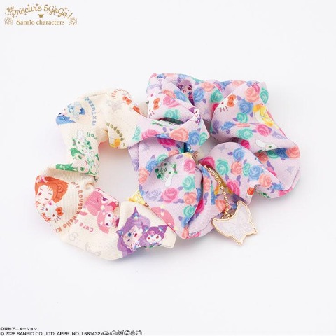 チャーム付シュシュ2点セット（Yes!プリキュア5 GoGo!×Sanrio characters）