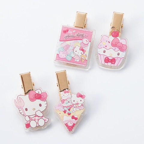 ヘアクリップ4点セット（ハローキティ）