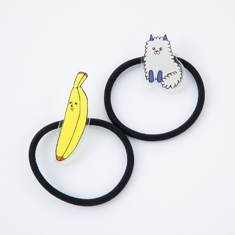 ヘアゴム2点セット（エリートバナナ バナ夫 ）