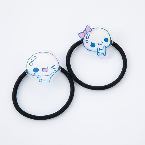 ヘアゴム2点セット（ぷくぷくあわわちゃん）
