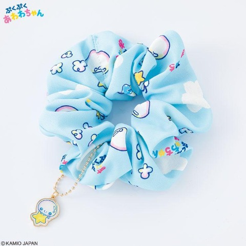 チャーム付シュシュ（ぷくぷくあわわちゃん）