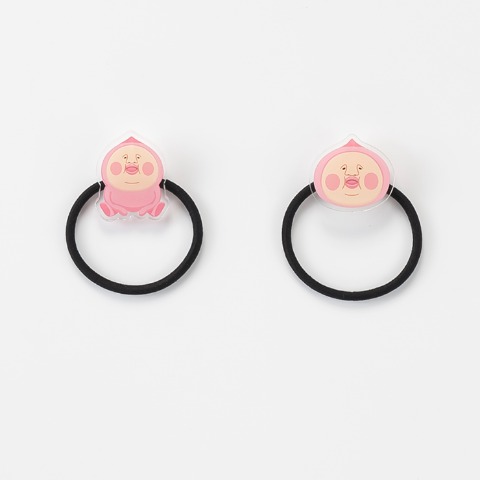 ヘアゴム2点セット（カクレモモジリ）