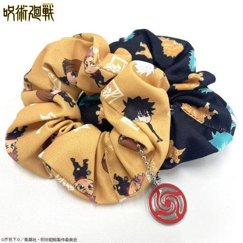 チャーム付シュシュ2点セット（呪術廻戦）