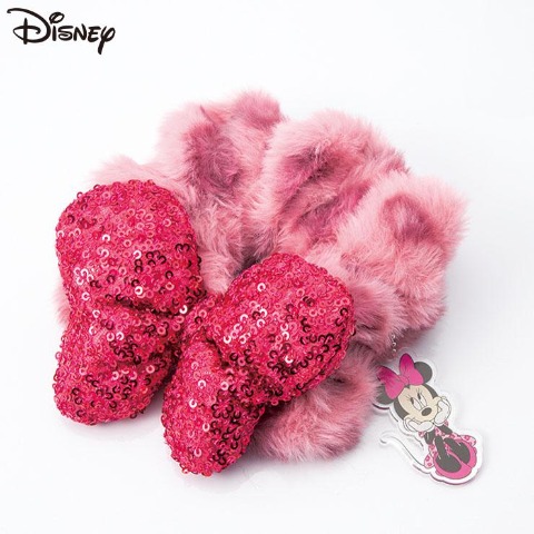 チャーム付シュシュ（ミニーマウス）