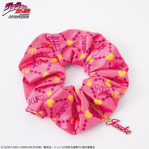 チャーム付シュシュ（アニメ『ジョジョの奇妙な冒険 ダイヤモンドは砕けない』）