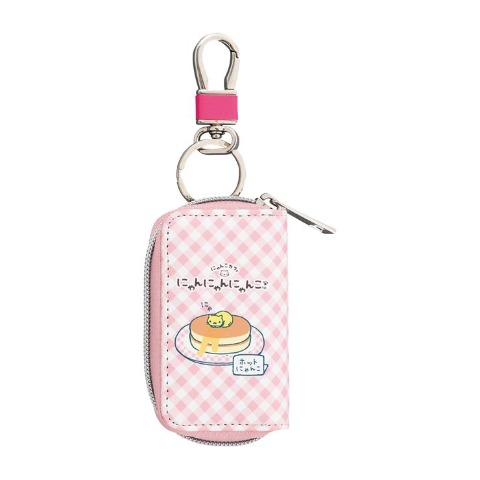 ナスカン付キーケース（にゃんにゃんにゃんこ）