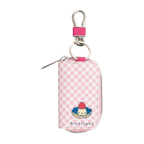 ナスカン付キーケース（にゃんにゃんにゃんこ）