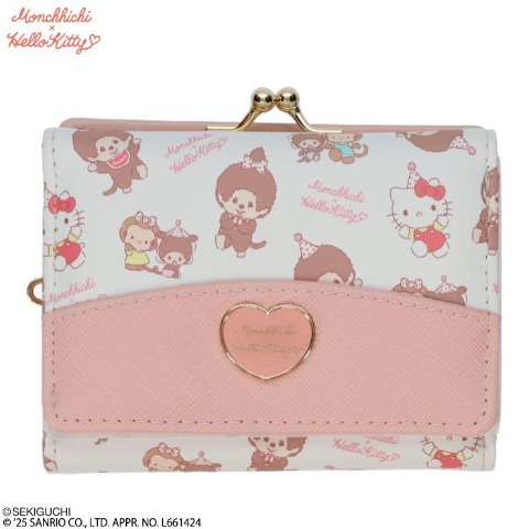 がま口財布（モンチッチ×ハローキティ）