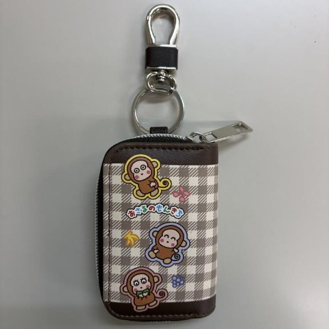 ナスカン付キーケース（おさるのもんきち）