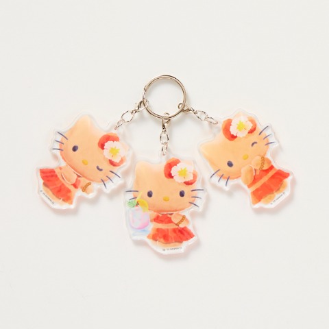 3連アクリルチャーム（ハローキティ）