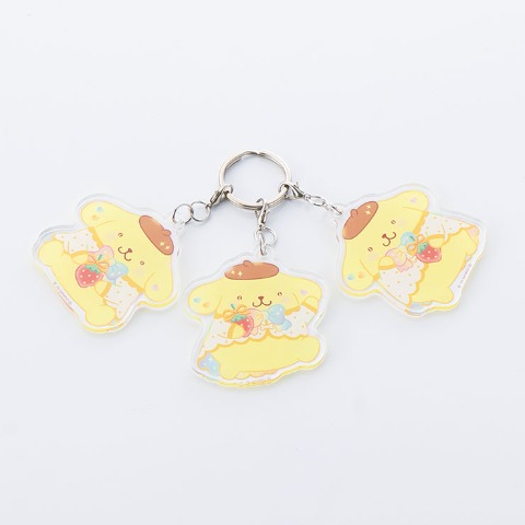 3連アクリルチャーム（ポムポムプリン）