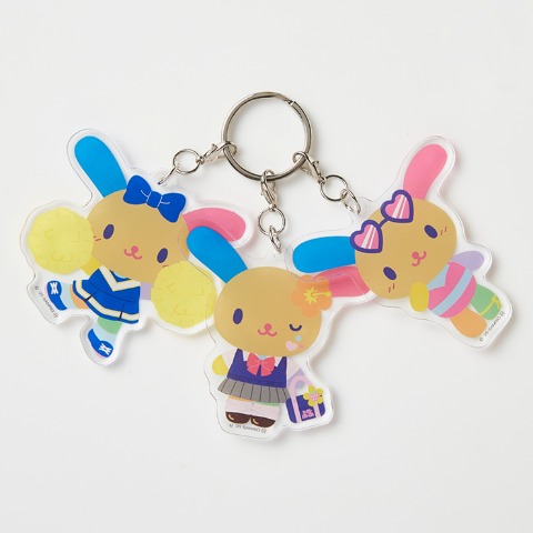 3連アクリルチャーム（ウサハナ）