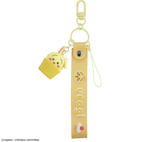 3Dマスコット付ハンドストラップ（うさぎ）