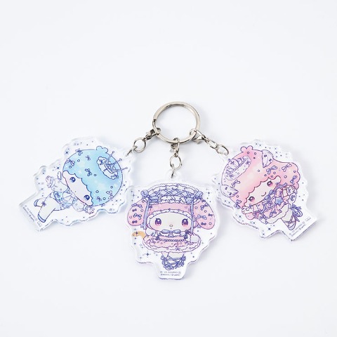 3連アクリルチャーム（マイメロディ・リトルツインスターズ）