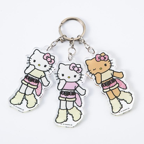 3連アクリルチャーム（ハローキティ）