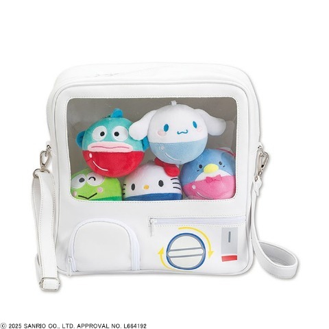 クリアショルダーバッグ+マスコットチャーム5点セット（サンリオキャラクターズ）