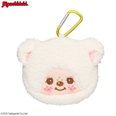 カラビナ付フェイスポーチ（モンチッチ）